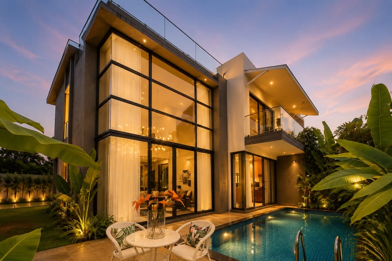 PUro Sol | 3-BHK Villa In a Gated Complex With Private Pool & Bathtub | Near Popular Beaches – photo 2