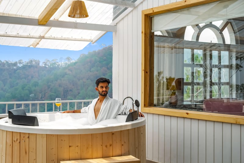 Beyond the Curb | 3- BHK Villa with Private Jacuzzi, Open-air Terrace & Hill Views – photo 28