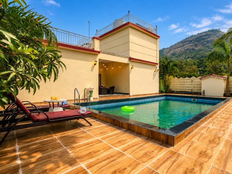 Lavender Crest | Pet- friendly 4-BHK Villa With Private Pool , Garden Area,  and Outdoor seating | Near Bhimashankar Walls Trek – photo 2