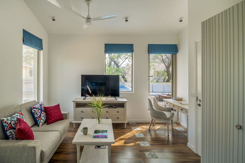 Kensho Hibiscus | Serene 3-BHK Villa With Common Pool, Plunge Pool & Lift; Near Popular Beaches – photo 28
