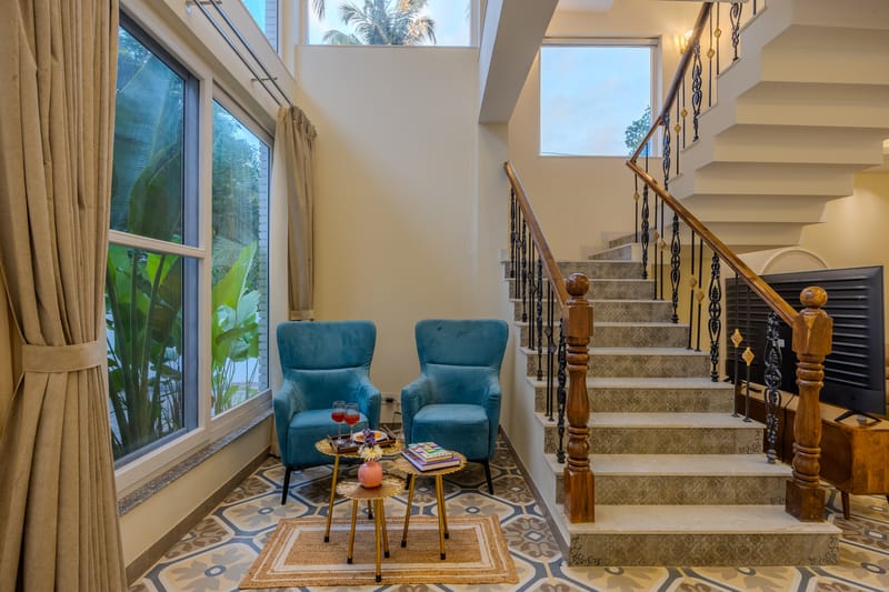 Mistwood Villa | Serene 4 BHK Retreat with Private Pool, Terrace Lounge, Elegant Living Spaces & Outdoor Seating – photo 7