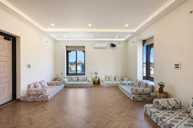 Nirvana Farms |  Heritage-Style 5-BHK Farmhouse with Private Pool, Lounge Area and Garden – photo 23