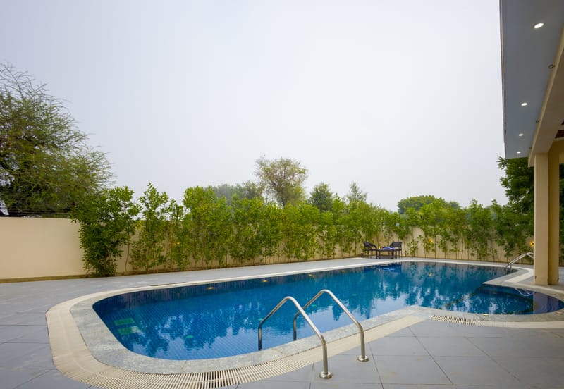 Lush Haven | Chic 4-BHK Retreat with Private Pool, Terrace & Landscaped Garden | Pet-friendly – photo 22