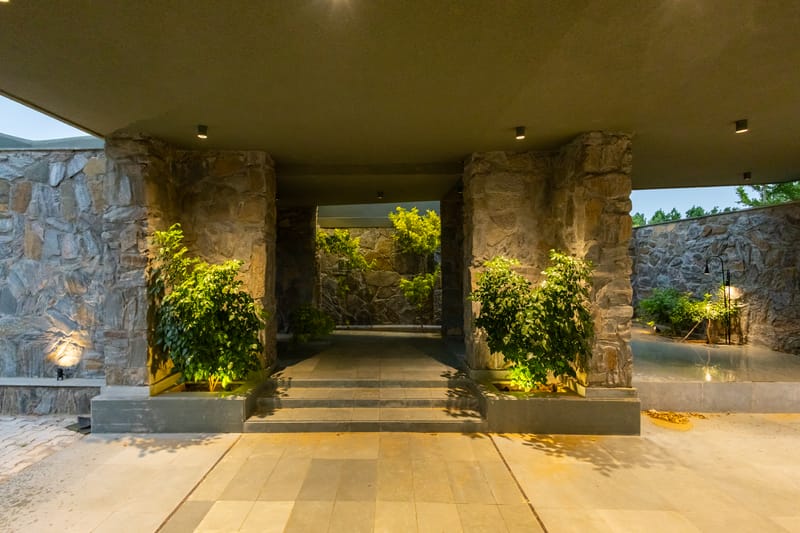 Stone Age Home | 4-BHK Stone Retreat with Private Pool, Garden, Gazebo, Terrace, & Open-Air Dining – photo 7