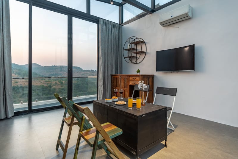 White House |  3-BHK Villa With panoramic Hill Views, Glass Room, Outdoor Pool & Dam nearby – photo 20