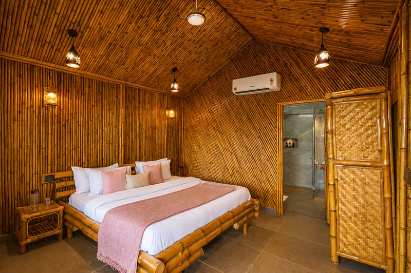 Fernwood | 6-BHK Stone-Clad Estate with Bamboo Cottages, Private Pool, Gazebo & Terrace Garden – photo 33