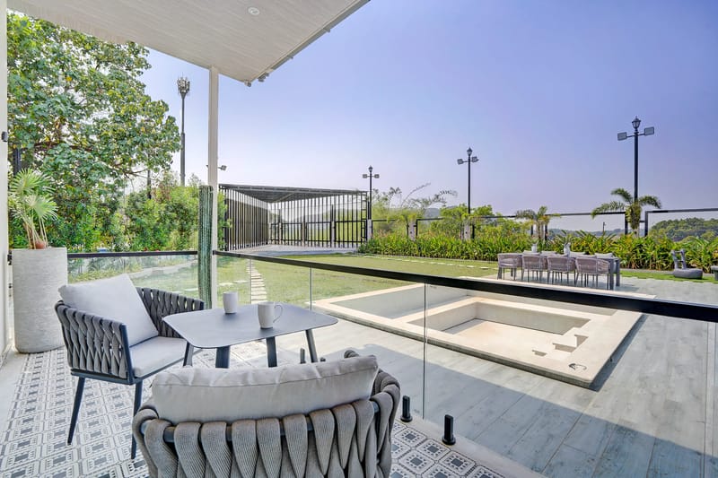 Meraki Villa | Majestic 6-BHK Glass Villa With Private Pool, Balcony, Garden & Gazebo – photo 48