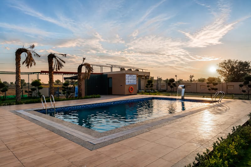 Nirvana Farms |  Heritage-Style 5-BHK Farmhouse with Private Pool, Lounge Area and Garden – photo 22