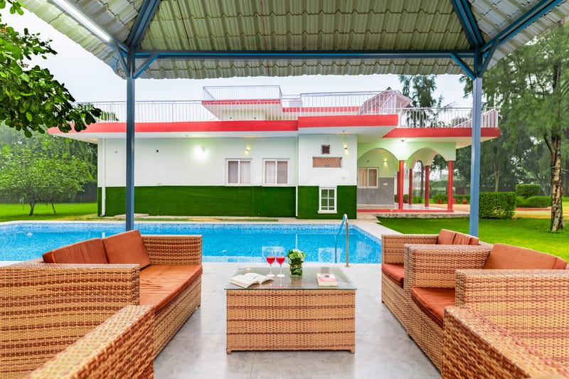 Luxe FarmAcre | Pet-friendly 4-BHK Villa With Private Pool, Garden & Terrace – photo 9