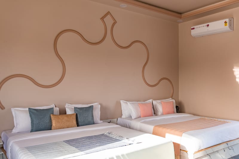 Gold Palm Macaroon | Family Suite in a Serene Resort with Shared Pool, Dining, & Garden | Near Popular Tourist Attractions – photo 17
