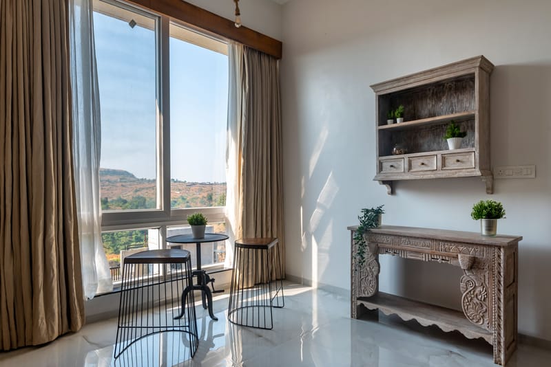 White House |  3-BHK Villa With panoramic Hill Views, Glass Room, Outdoor Pool & Dam nearby – photo 18