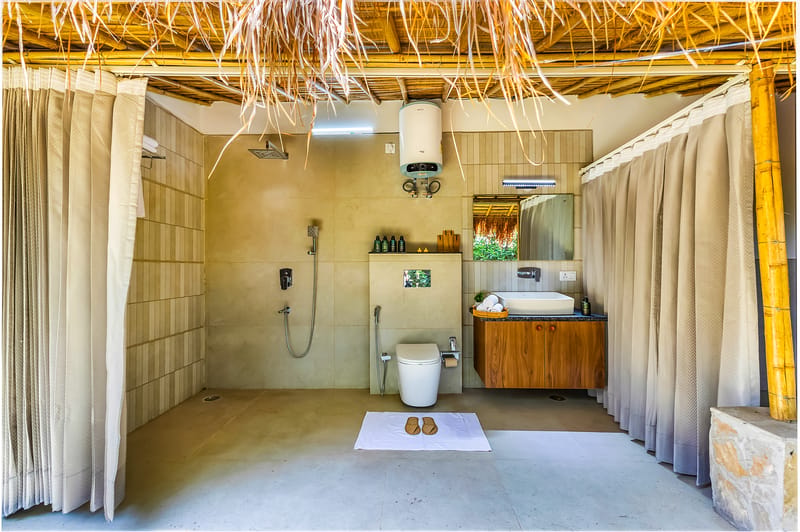 Kimaya Kove | Hut-Style Cottage with Open-Air Shower, Shared Pool, Restaurant, and Garden in Boutique Resort – photo 11