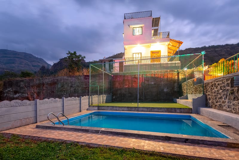 Ansh Villa | 4BHK Private Pool Retreat with Turf & Garden | Near Sahyadri Waterfall – photo 35