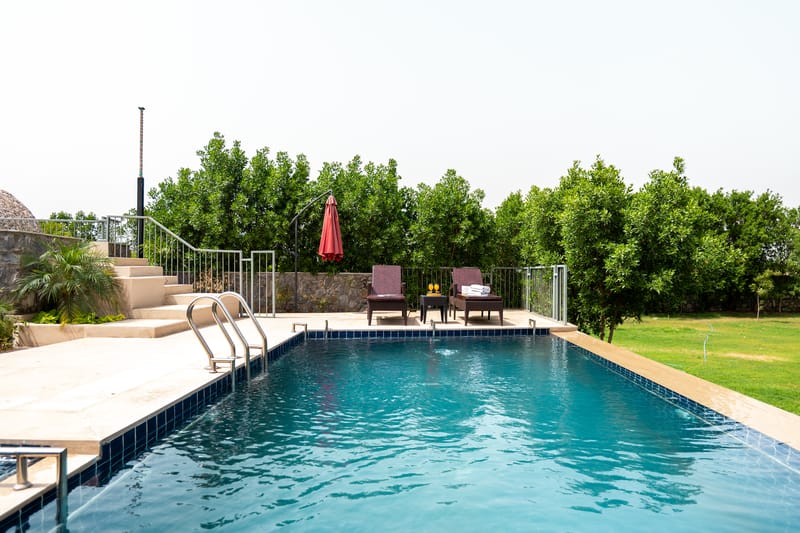 Stone Age Home | 4-BHK Stone Retreat with Private Pool, Garden, Gazebo, Terrace, & Open-Air Dining – photo 9