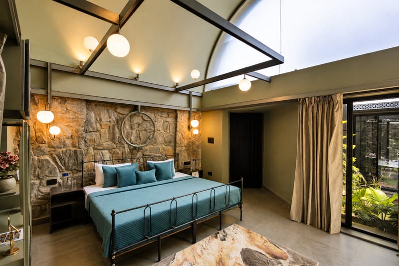 Stone Age Home | 4-BHK Stone Retreat with Private Pool, Garden, Gazebo, Terrace, & Open-Air Dining – photo 24