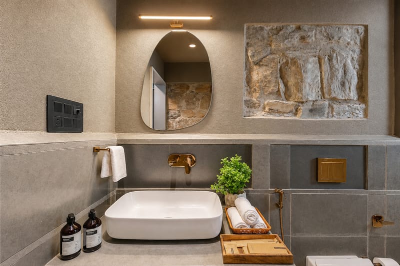 Stone Age Home | 4-BHK Stone Retreat with Private Pool, Garden, Gazebo, Terrace, & Open-Air Dining – photo 26