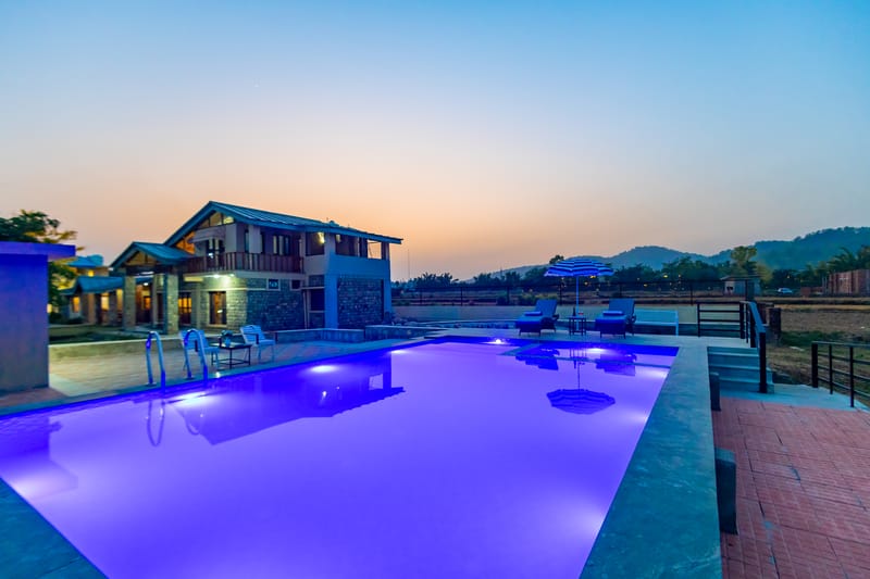 Dhela Jungle Retreat Cobblestone | Pet- Friendly Duplex 2-BHK in a Mini Resort with Shared Pool Near Jhirna Safari Zone – photo 21
