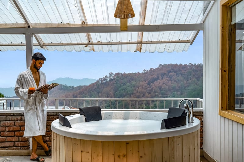 Beyond the Curb | 3- BHK Villa with Private Jacuzzi, Open-air Terrace & Hill Views – photo 29