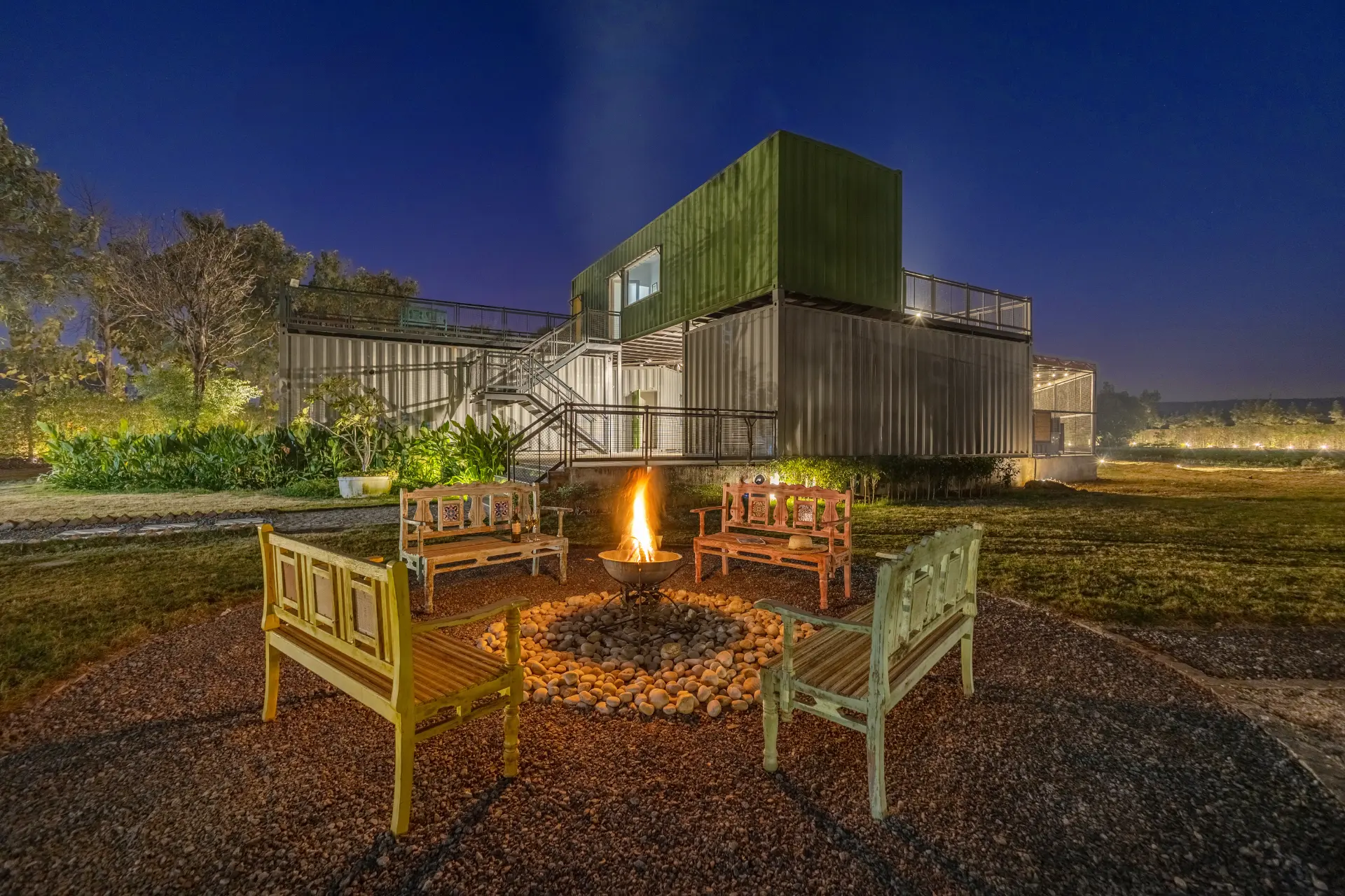 Hidden Oasis | 4-BHK | Mud house | Container | Gazebo | Garden | Pool | Machan | Pet-friendly - Image 2