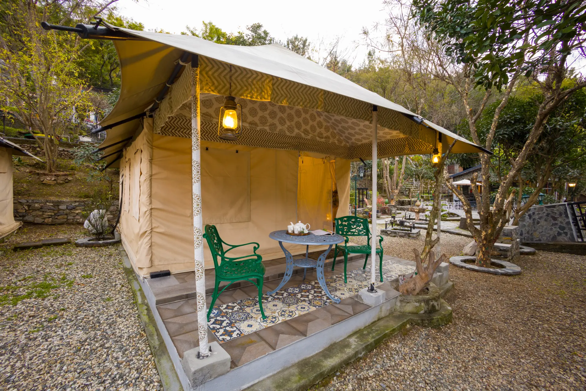 Zephyr Classic Tent | Hillview Haven With Pool, Gym & Restaurant