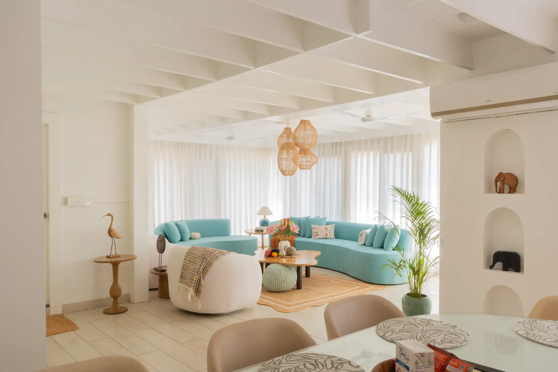 House of Neptune | 3-BHK Retreat with Gazebo & Bar | 10 mtrs from Ashwem Beach