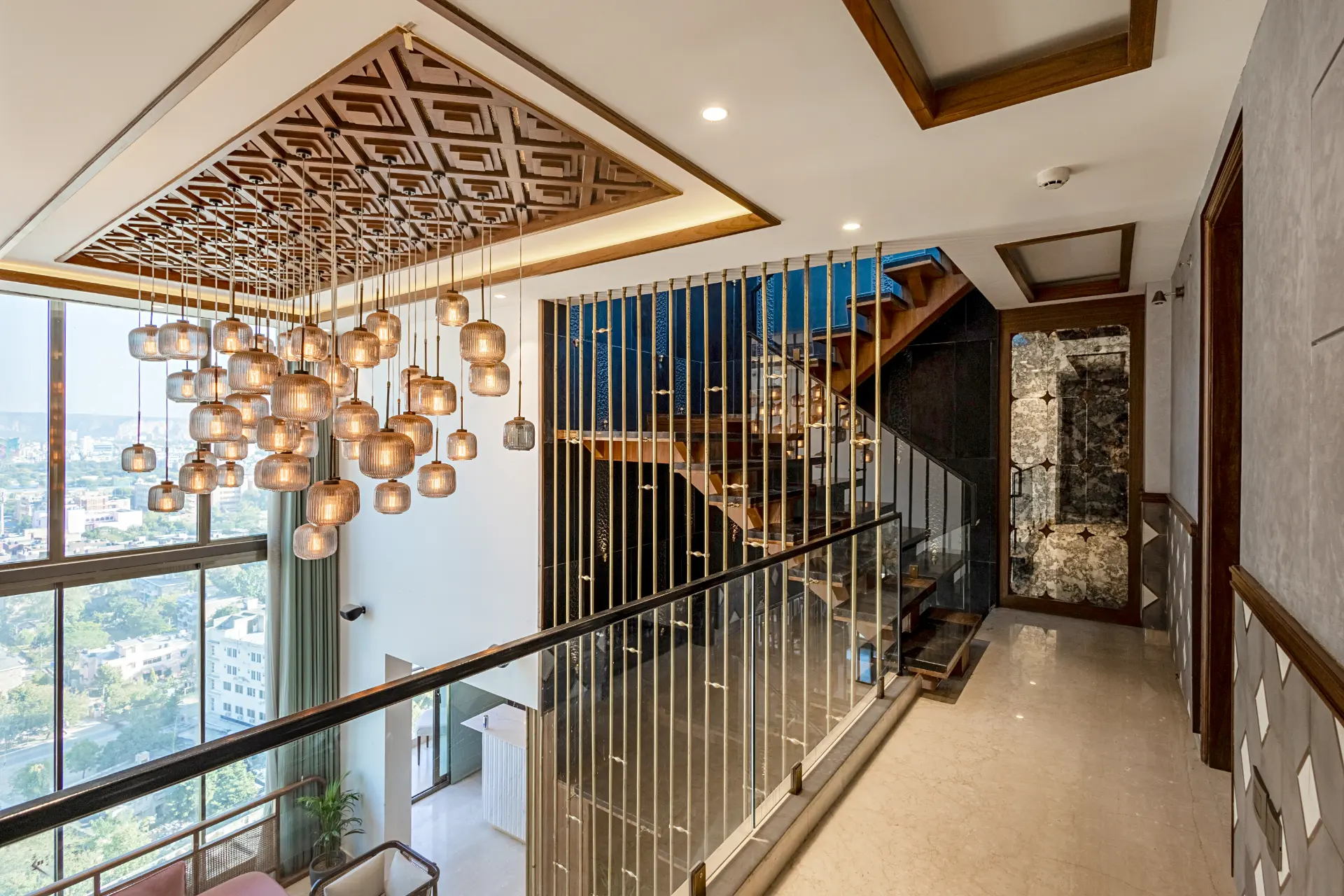 Manhattan 1804 | 3-BHK Penthouse With Stunning Views, Office & Stylish Bar