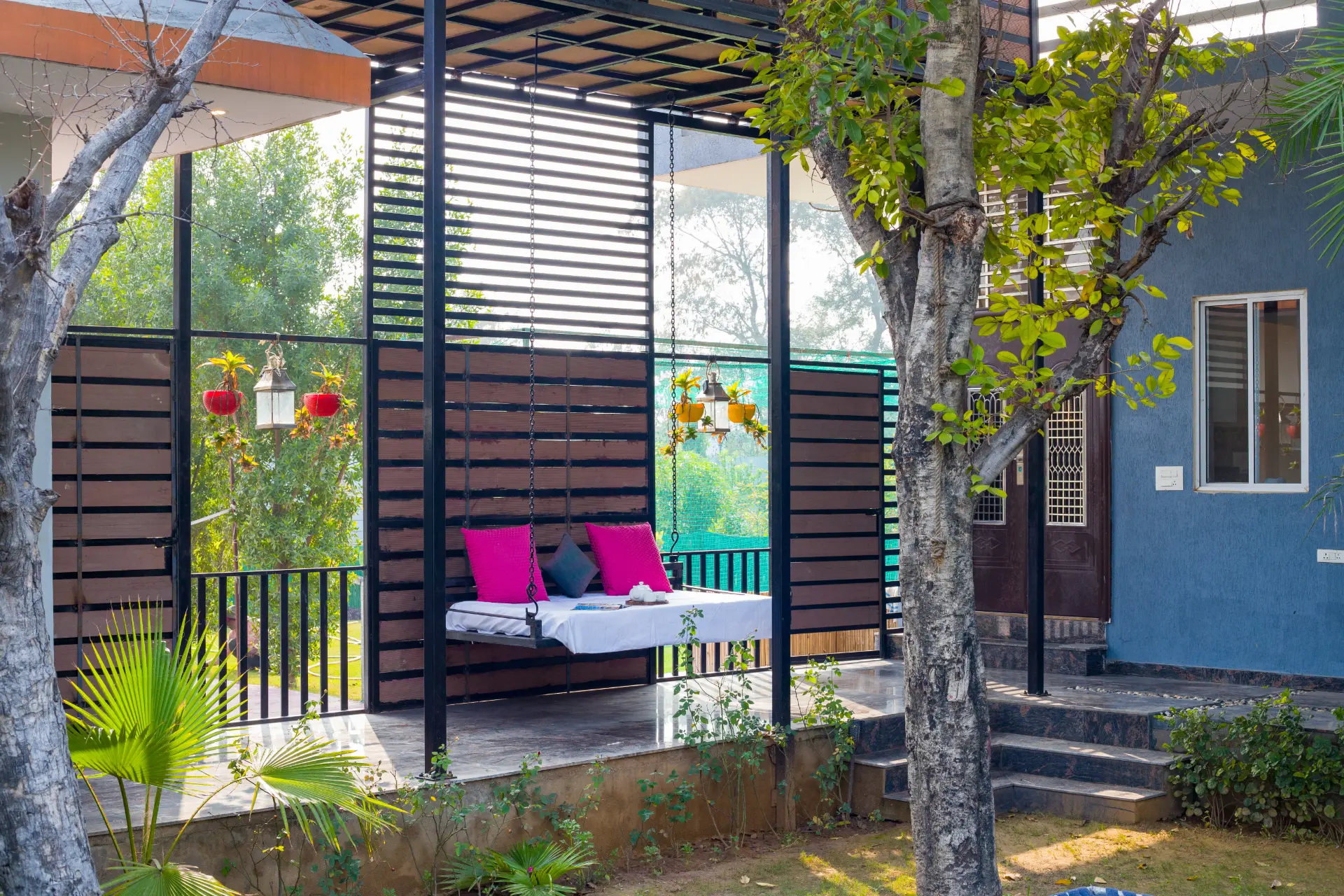 Aarul Farm | 1 Acre Pet-friendly 4-BHK With Pvt Pool, Gazebos & Game Zone