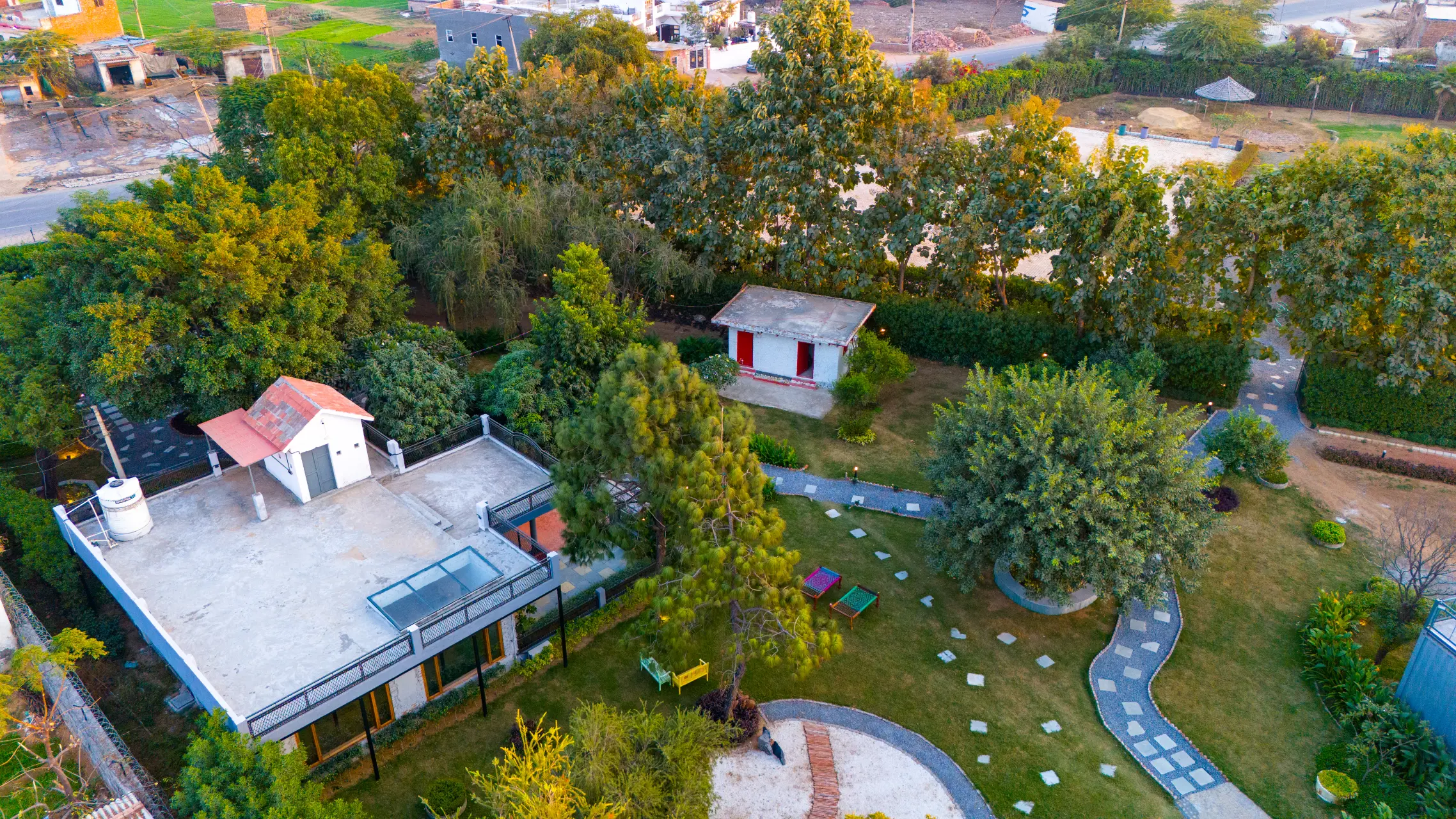 Hidden Oasis | 4-BHK | Mud house | Container | Gazebo | Garden | Pool | Machan | Pet-friendly 