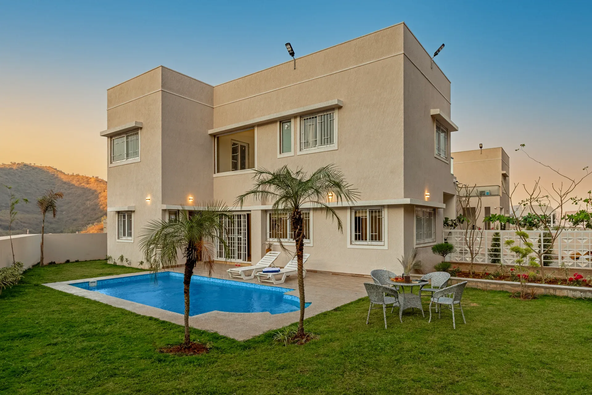 Shourya Eden | 3-BHK | Pvt Pool & Garden | Scenic Views