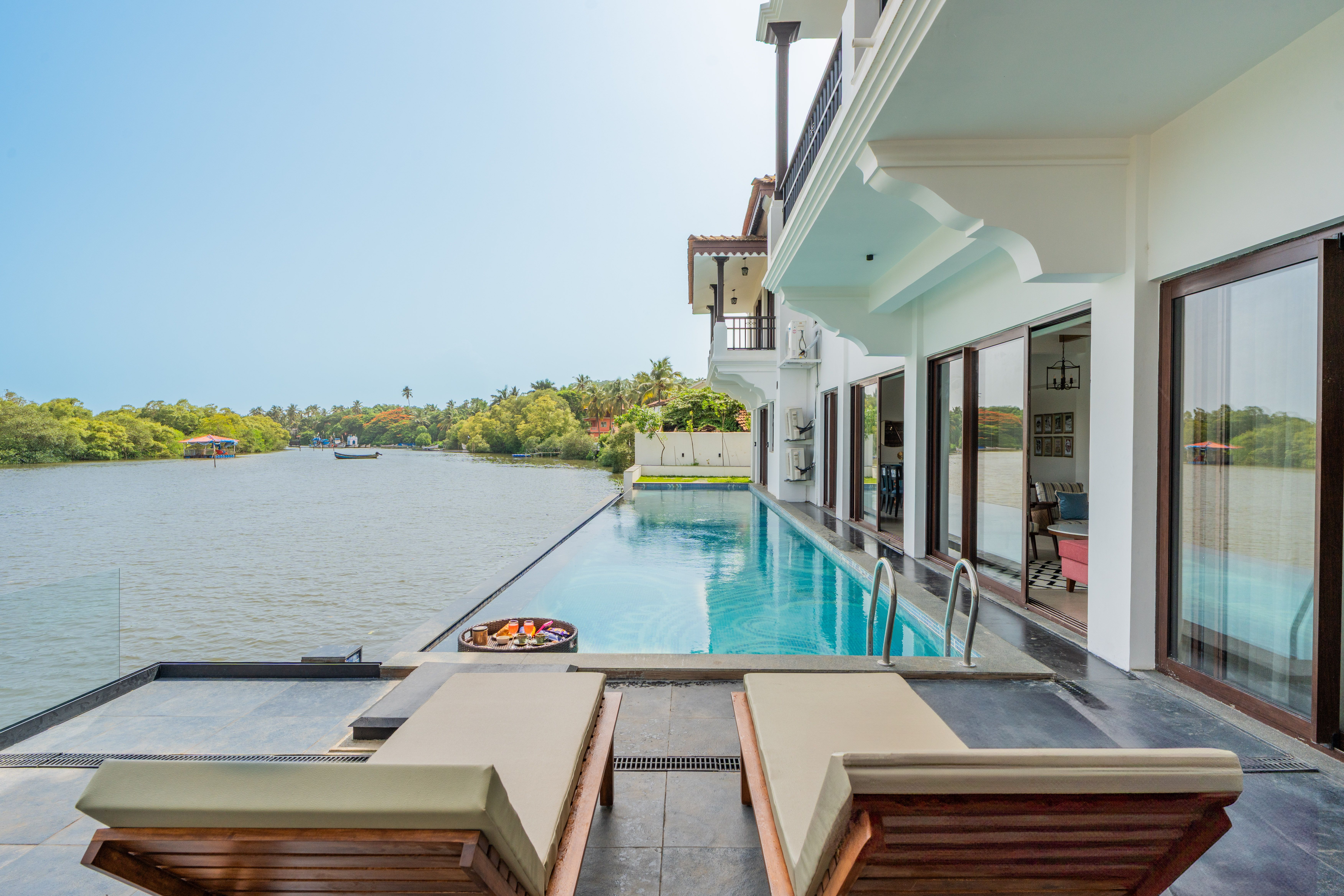 Villa Fleuve | 6-BHK Getaway By the River With Infinity Pool, Lift & Bar Lounge