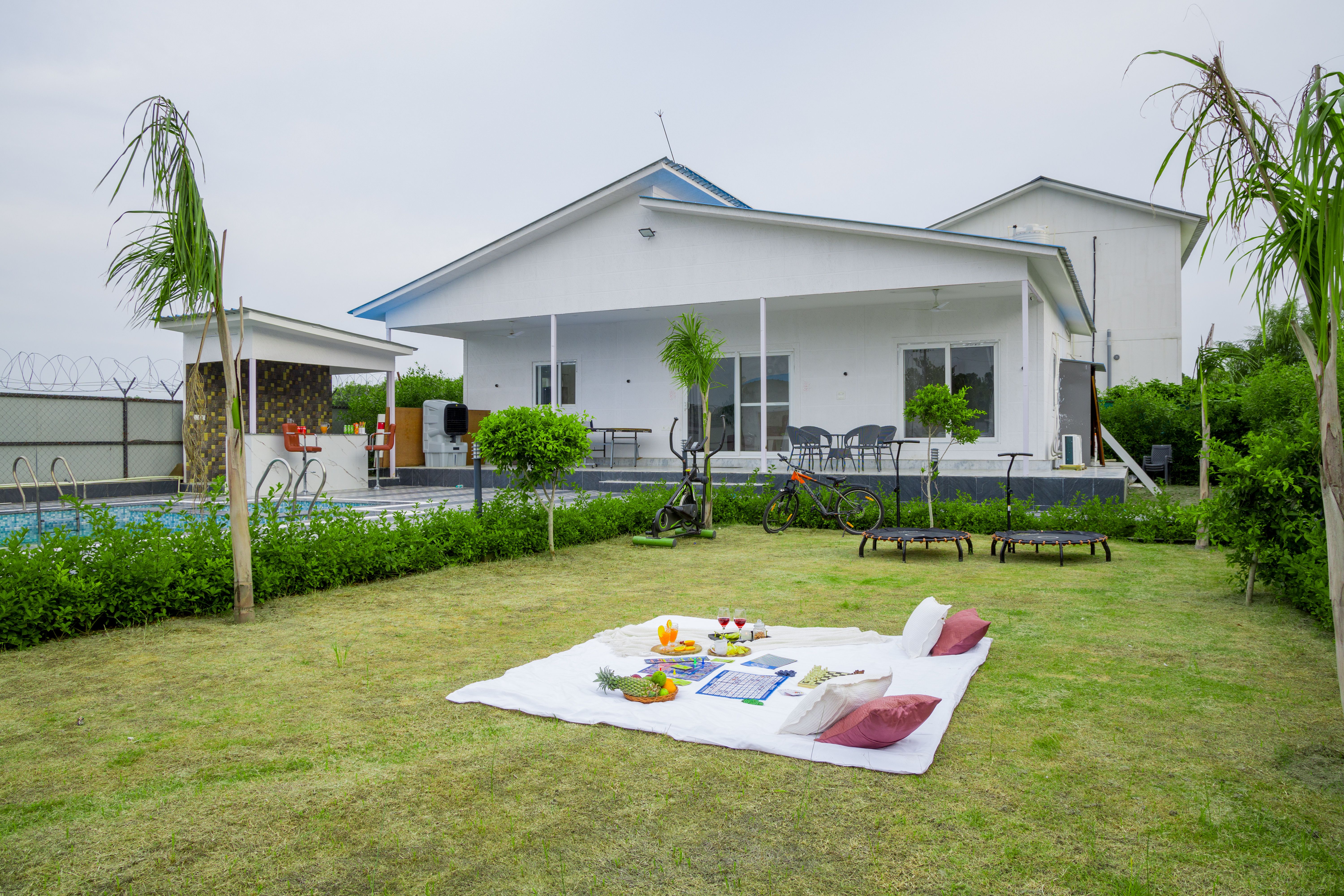 Vashisht Villa | Pet-friendly 3-BHK Farmhouse With Private Pool, Garden & Bar - Image 3