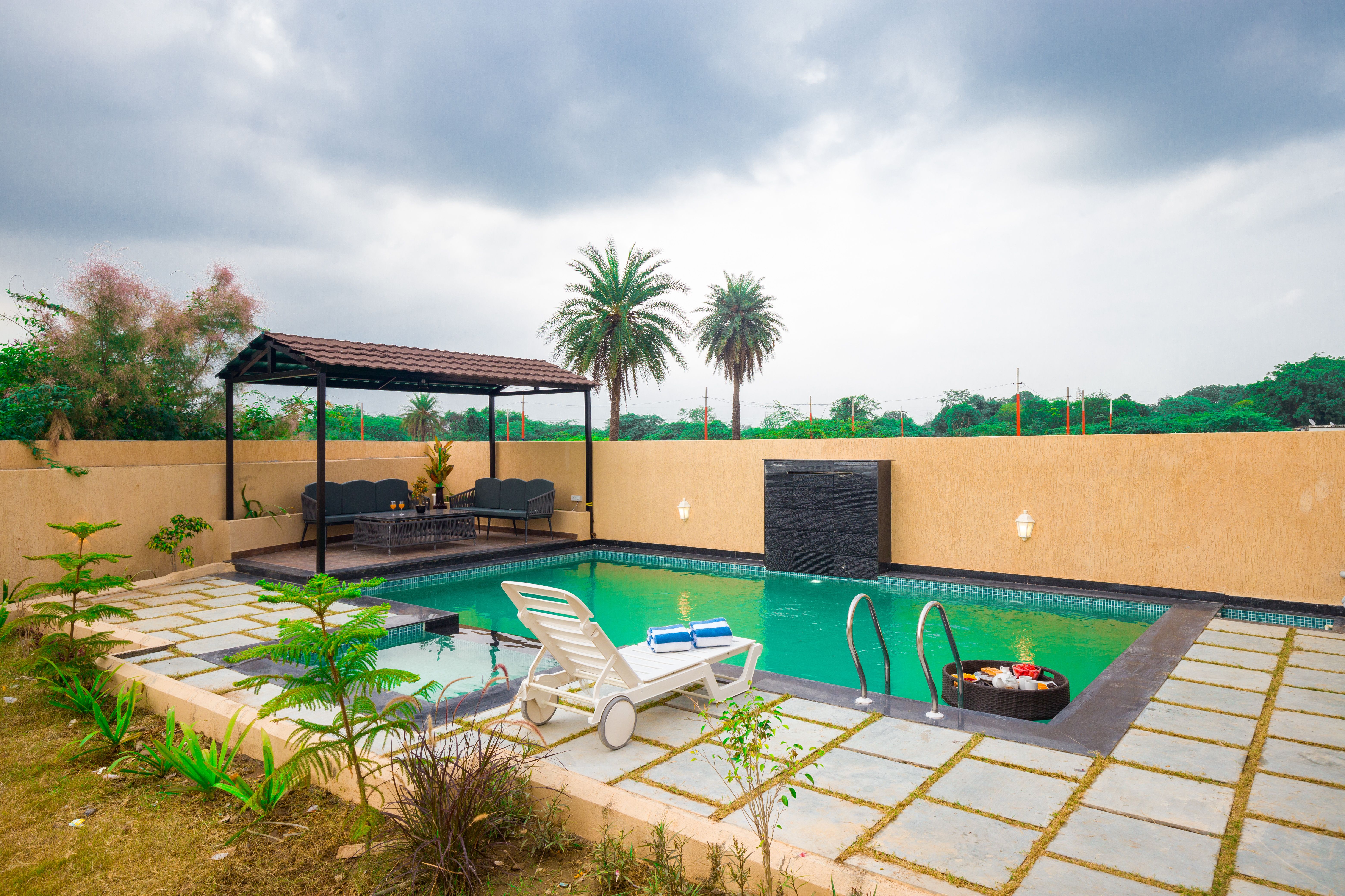 The Bliss Nestlewood | 2-BHK Villa With Private Pool, Lush Garden & Poolside Gazebo