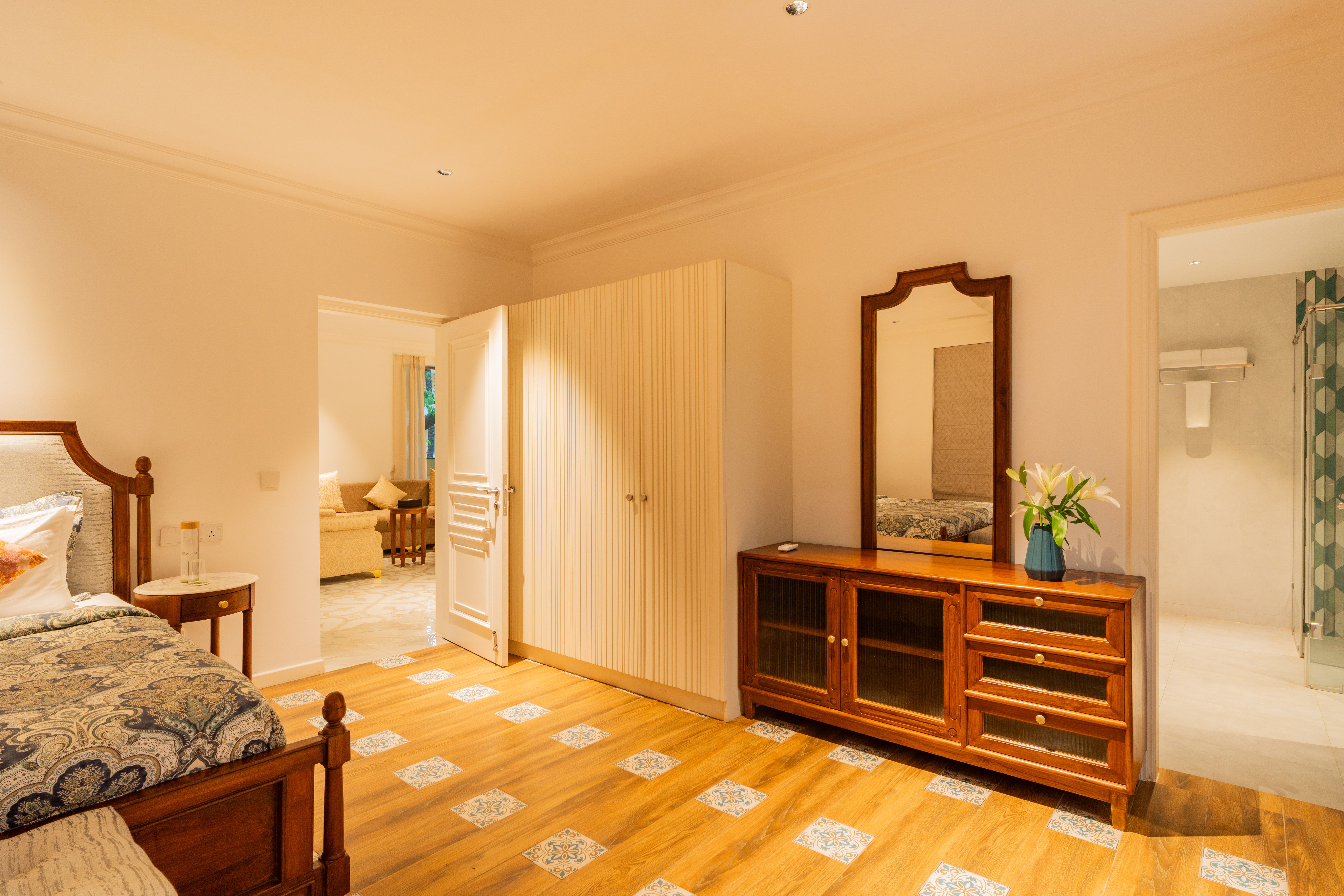 Kensho Daisy | Serene 5-BHK Villa With Private Pool, Common Pool, & Lift; Near Popular Beaches