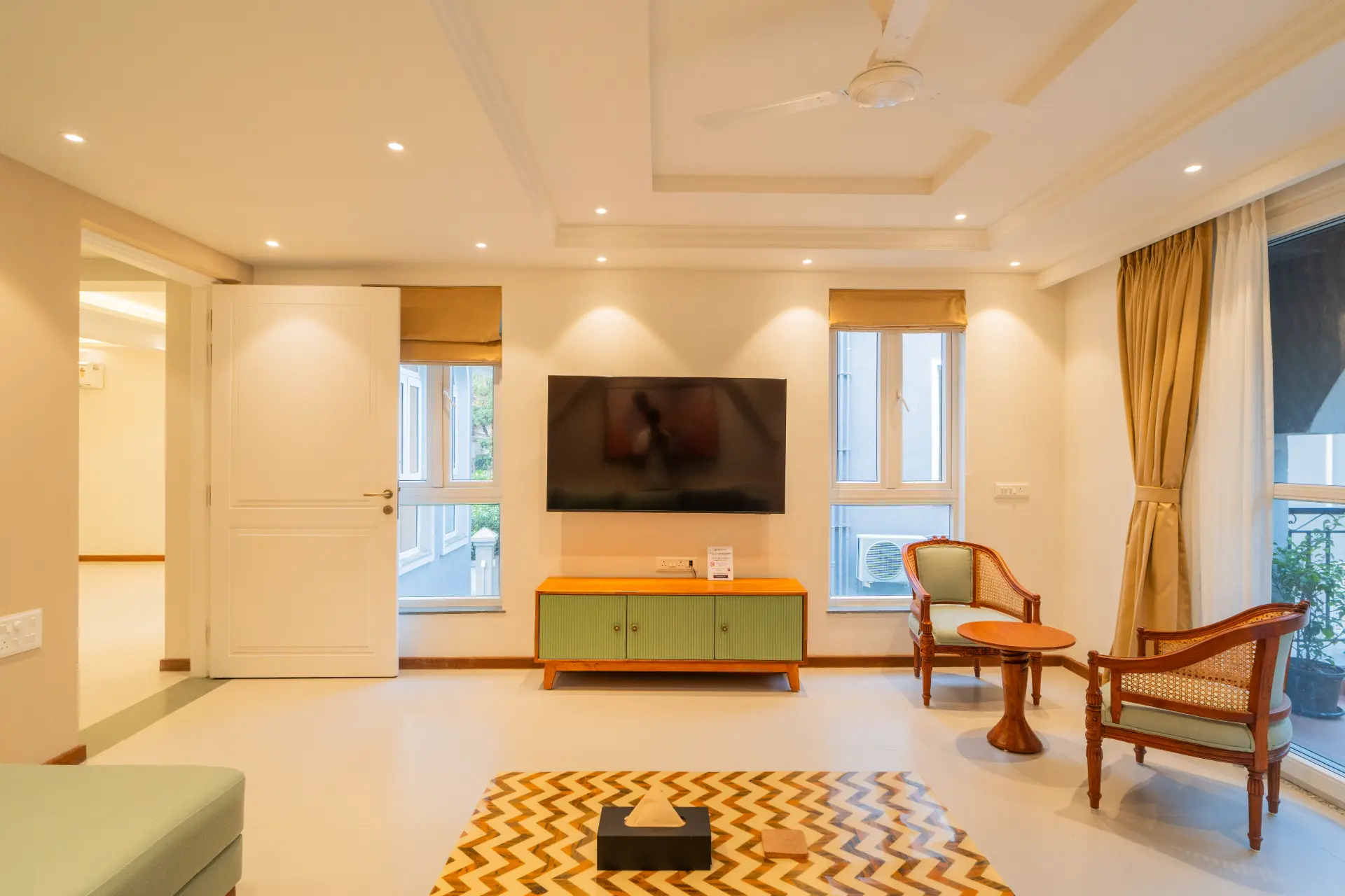 Solace Teal | Charming Pet-friendly 5-BHK Getaway With Private Pool | Grand Dining & 2 living spaces