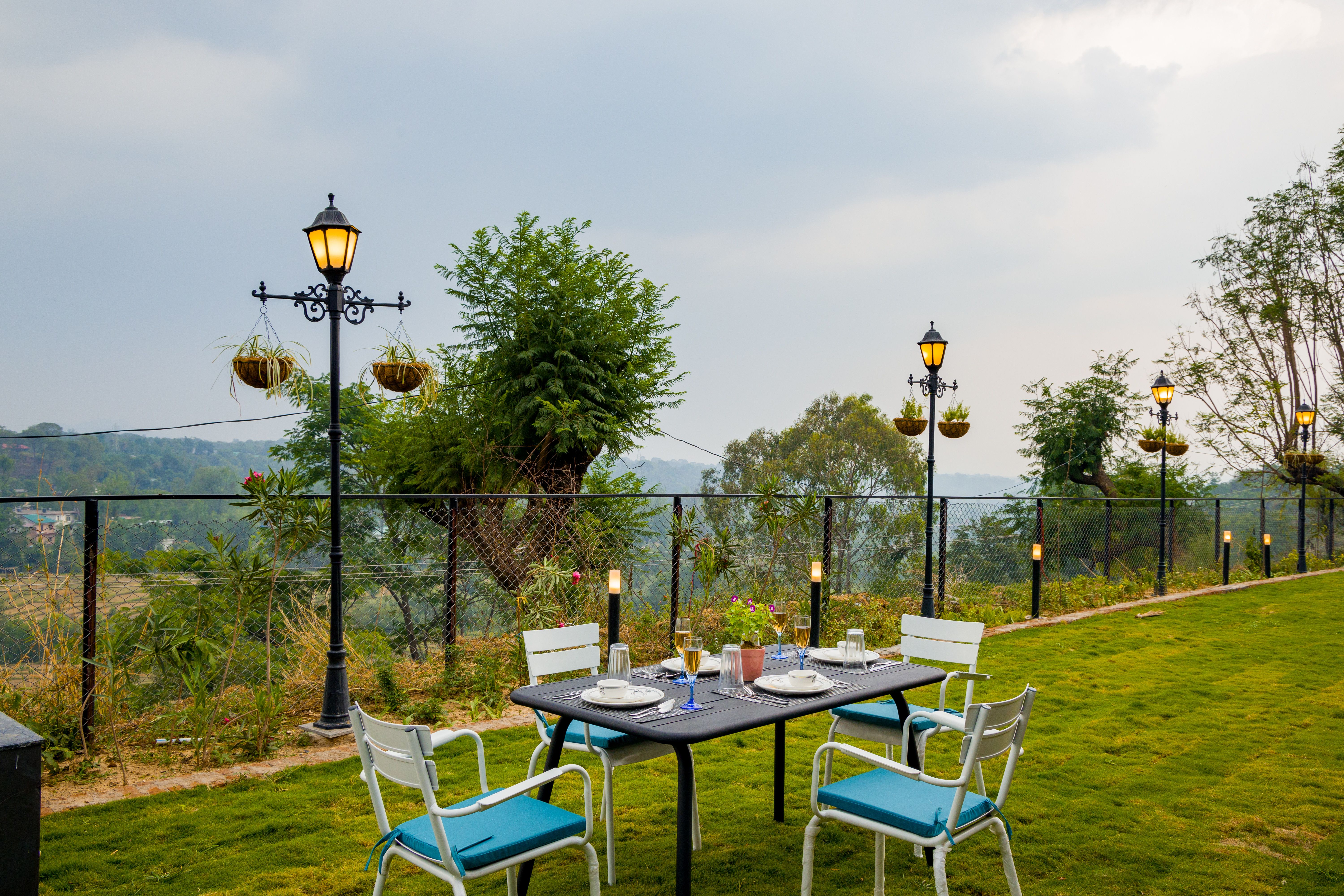 Esh Cottages Moss | Hilltop 2-BHK Retreat with Open-air Jacuzzi, Shared Garden, Pool & Cosy Lounge