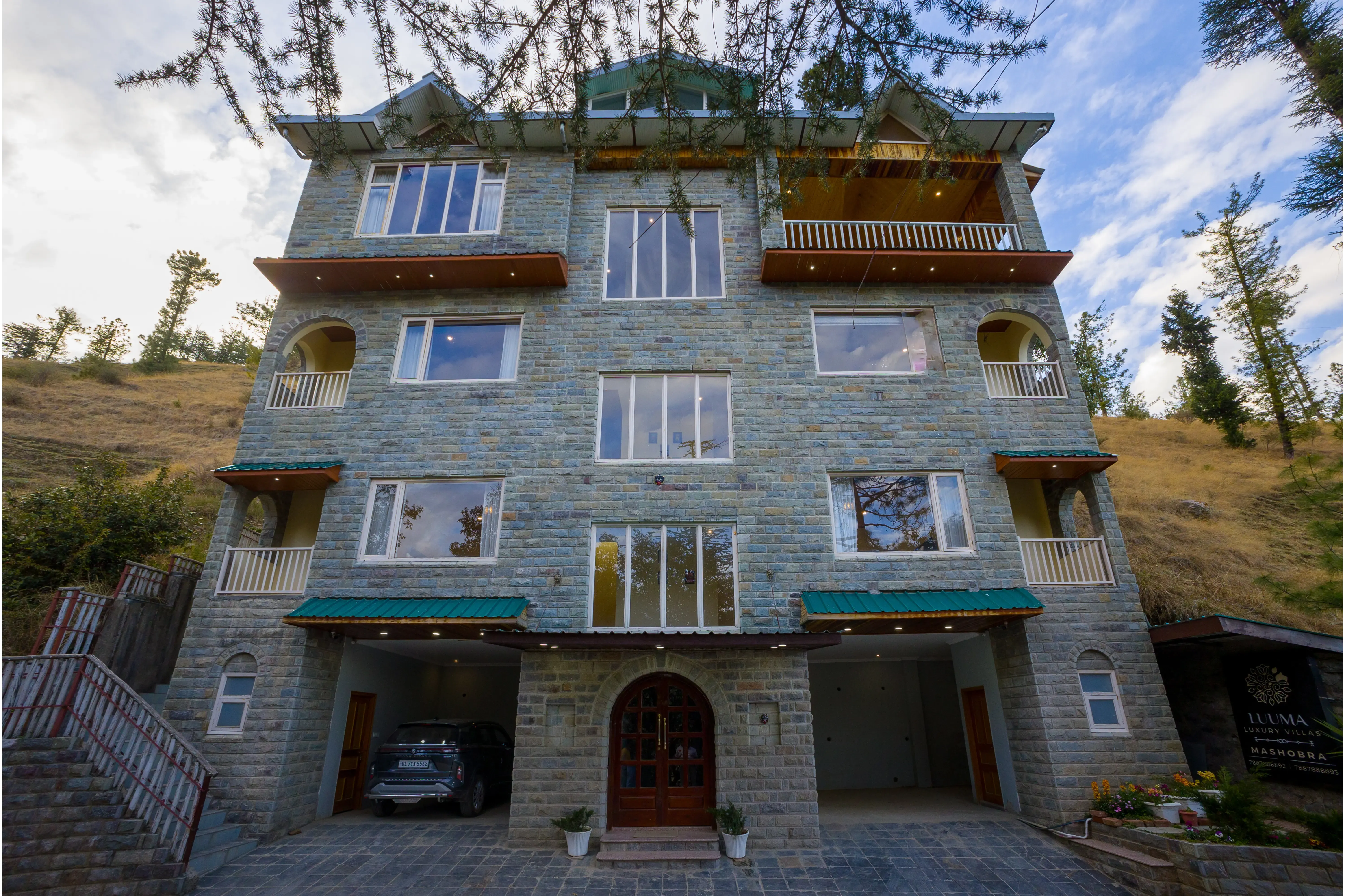 Luuma Luxury Villa | Hillside Pet-friendly 5-BHK Villa Amidst Pines With Garden, Balcony & Lounge