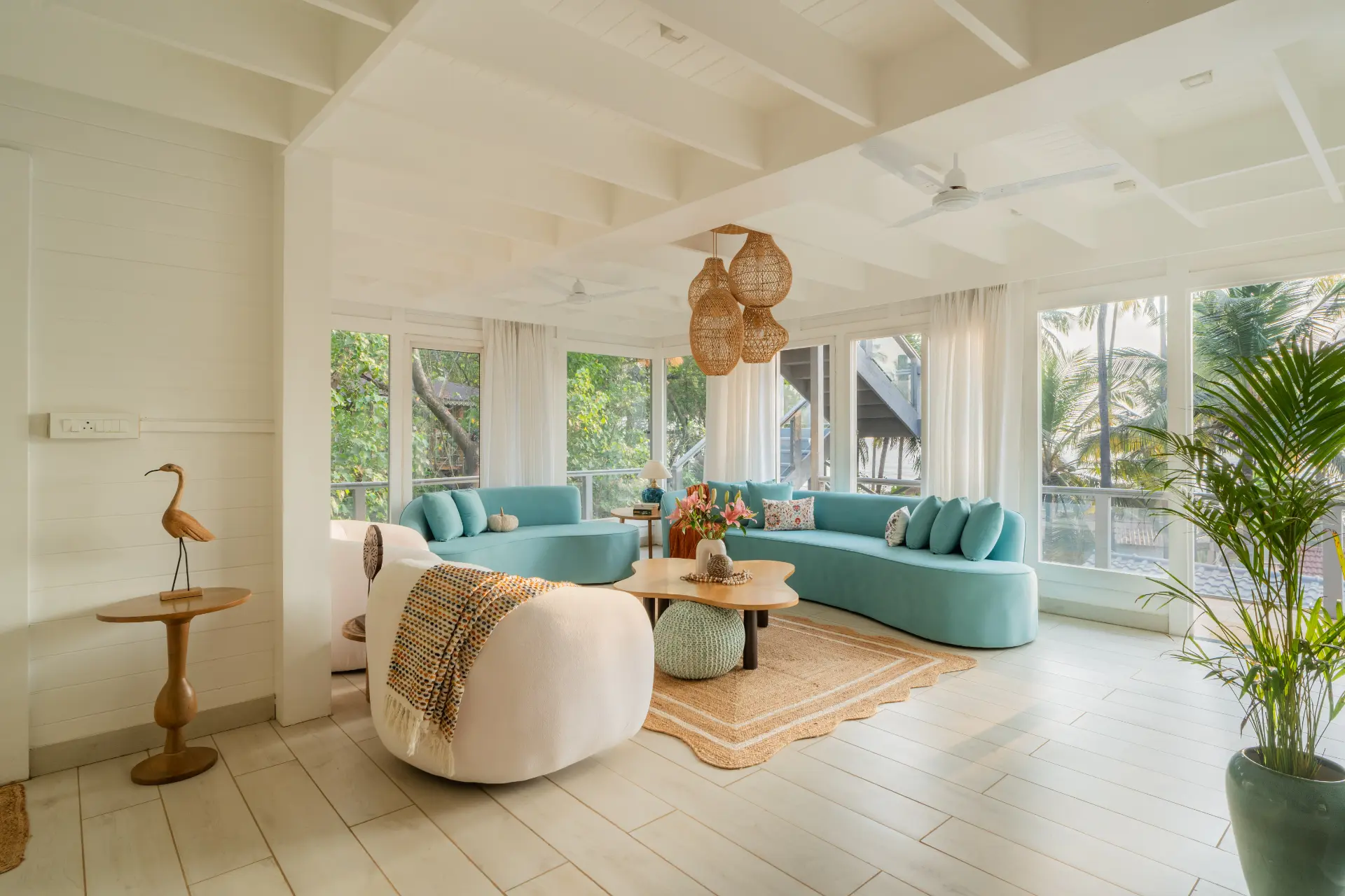 House of Neptune | 3-BHK Retreat with Gazebo & Bar | 10 mtrs from Ashwem Beach