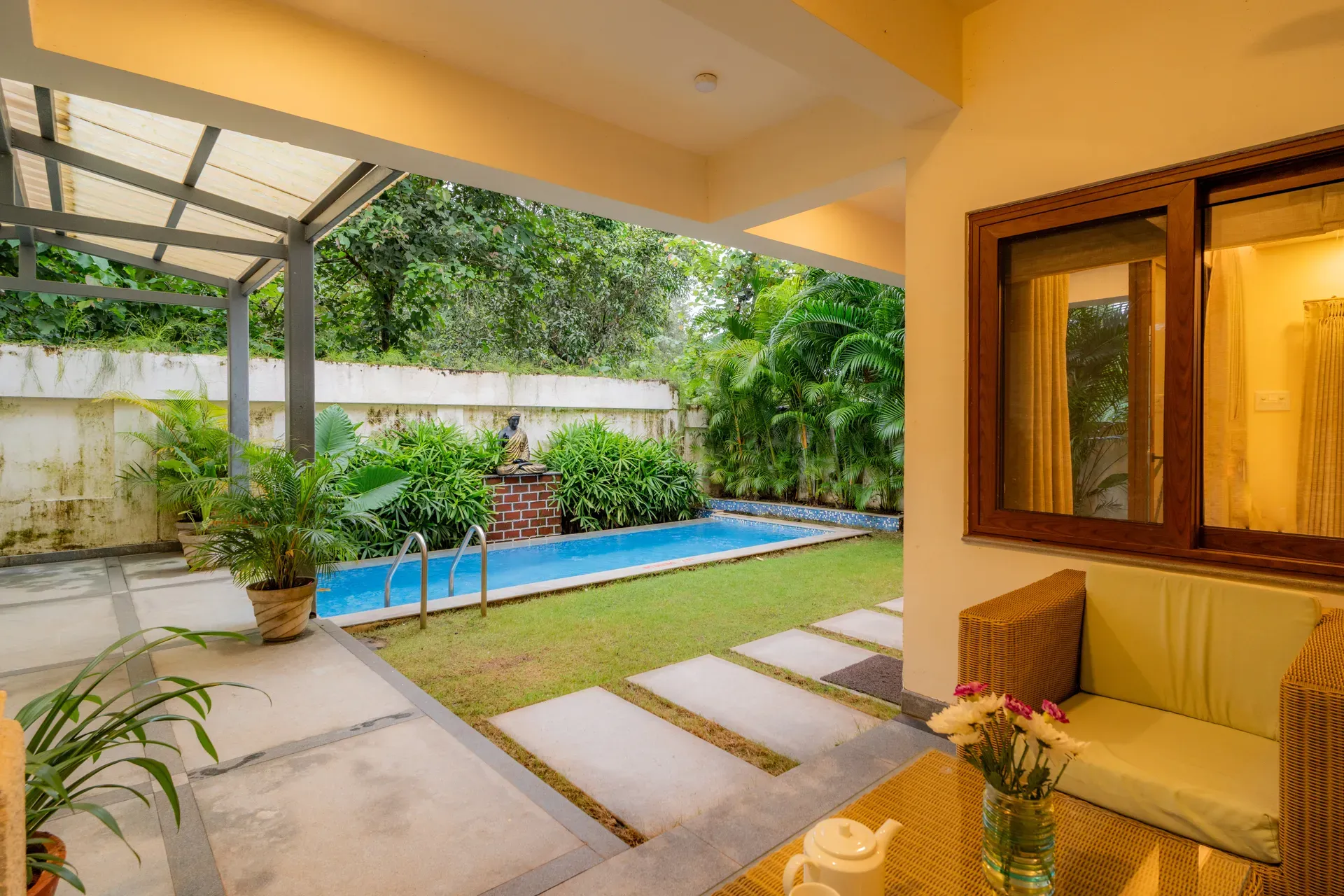 Villa Anasa | 4-BHK | Pvt Pool | Garden | Outdoor Sitting Area
