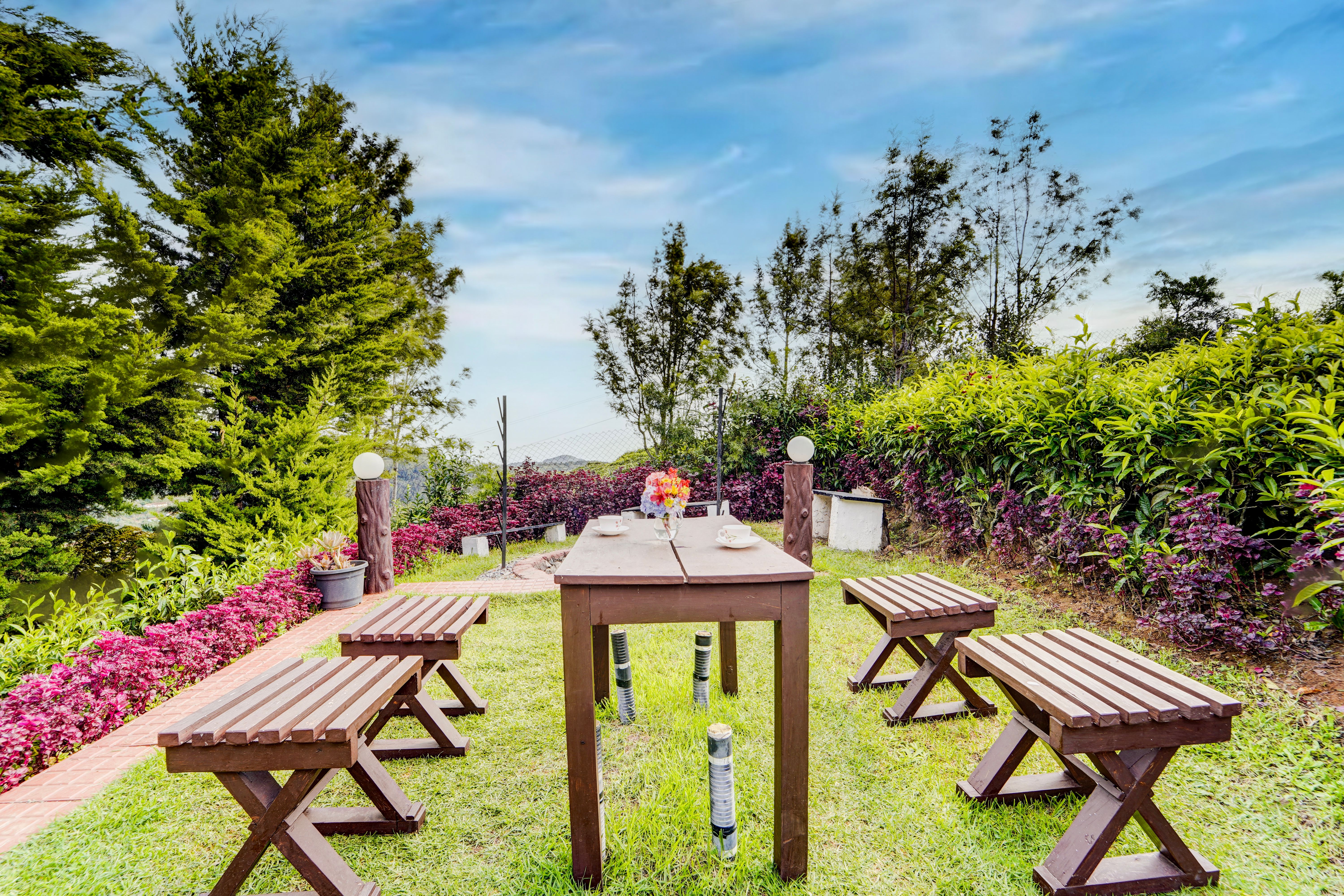 Heaven Hill View | Elegant 2-BHK Hill Retreat With Garden & Balcony - Image 3