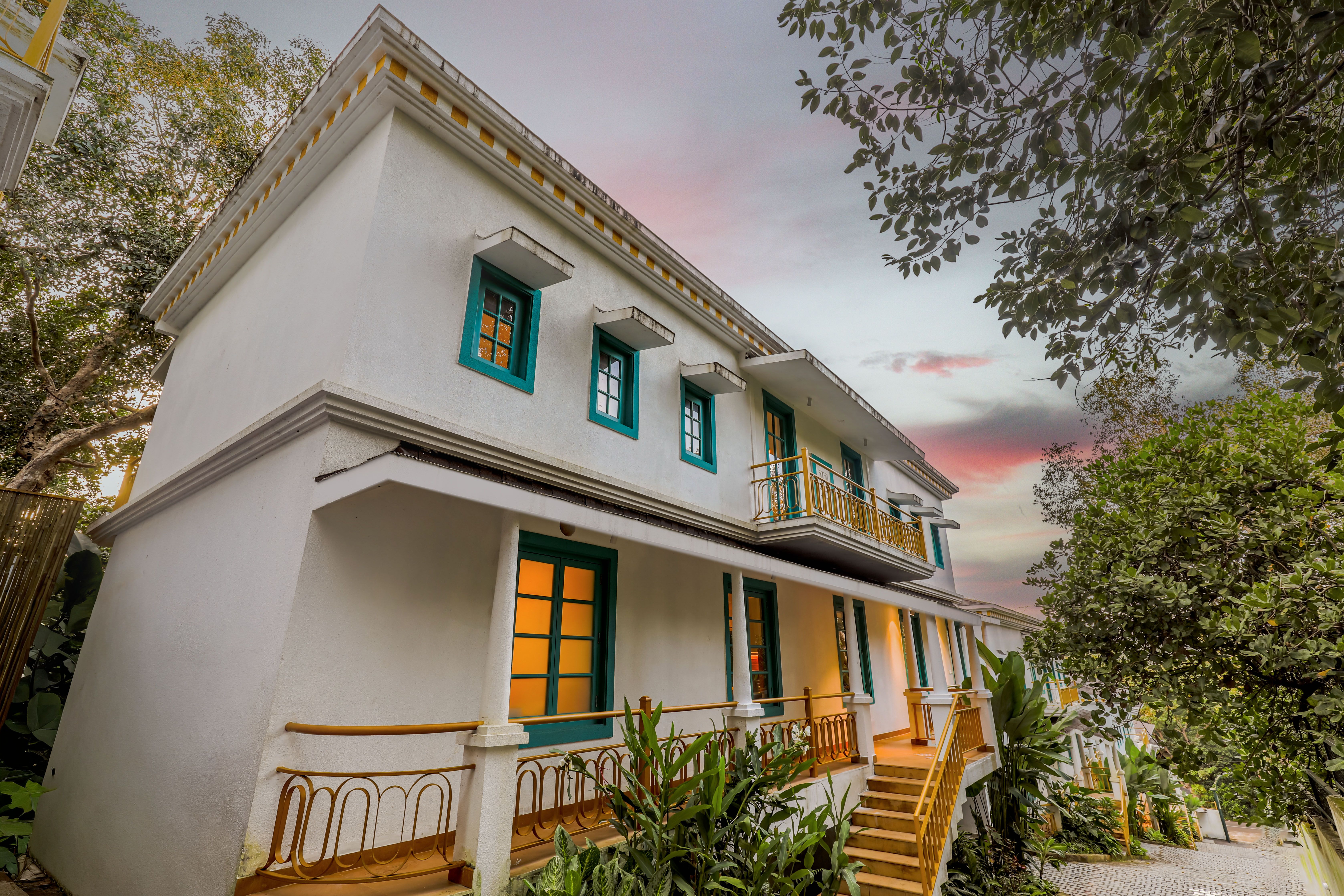 Casa Lotus | 3-BHK Villa with Private Pool, Cosy Nook, Balconies; in a Gated Complex