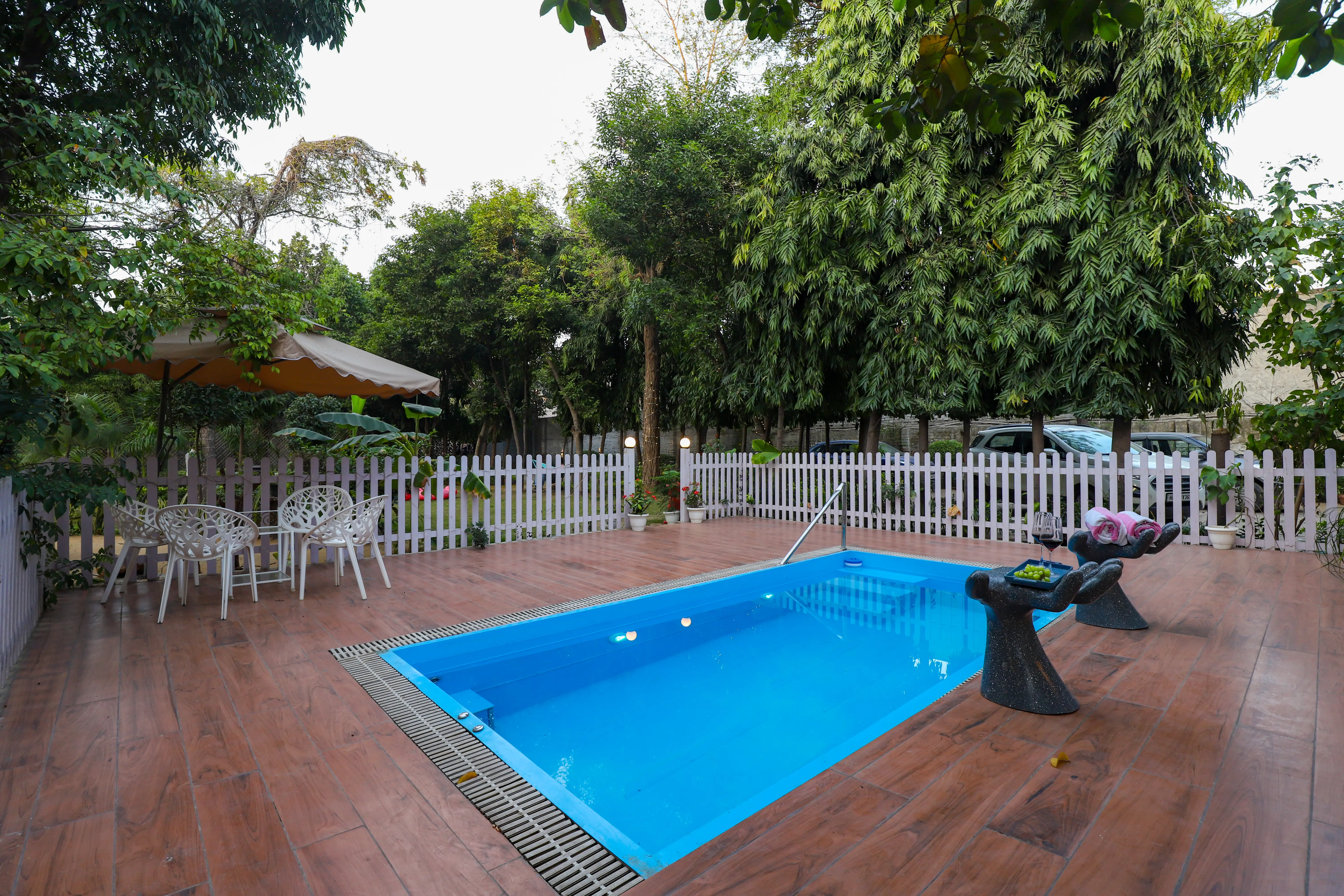 Anugrah Farm | 2-BHK Farmstay+ Kids’ Room with Pvt Pool, Jacuzzi & Lush Garden - Image 5