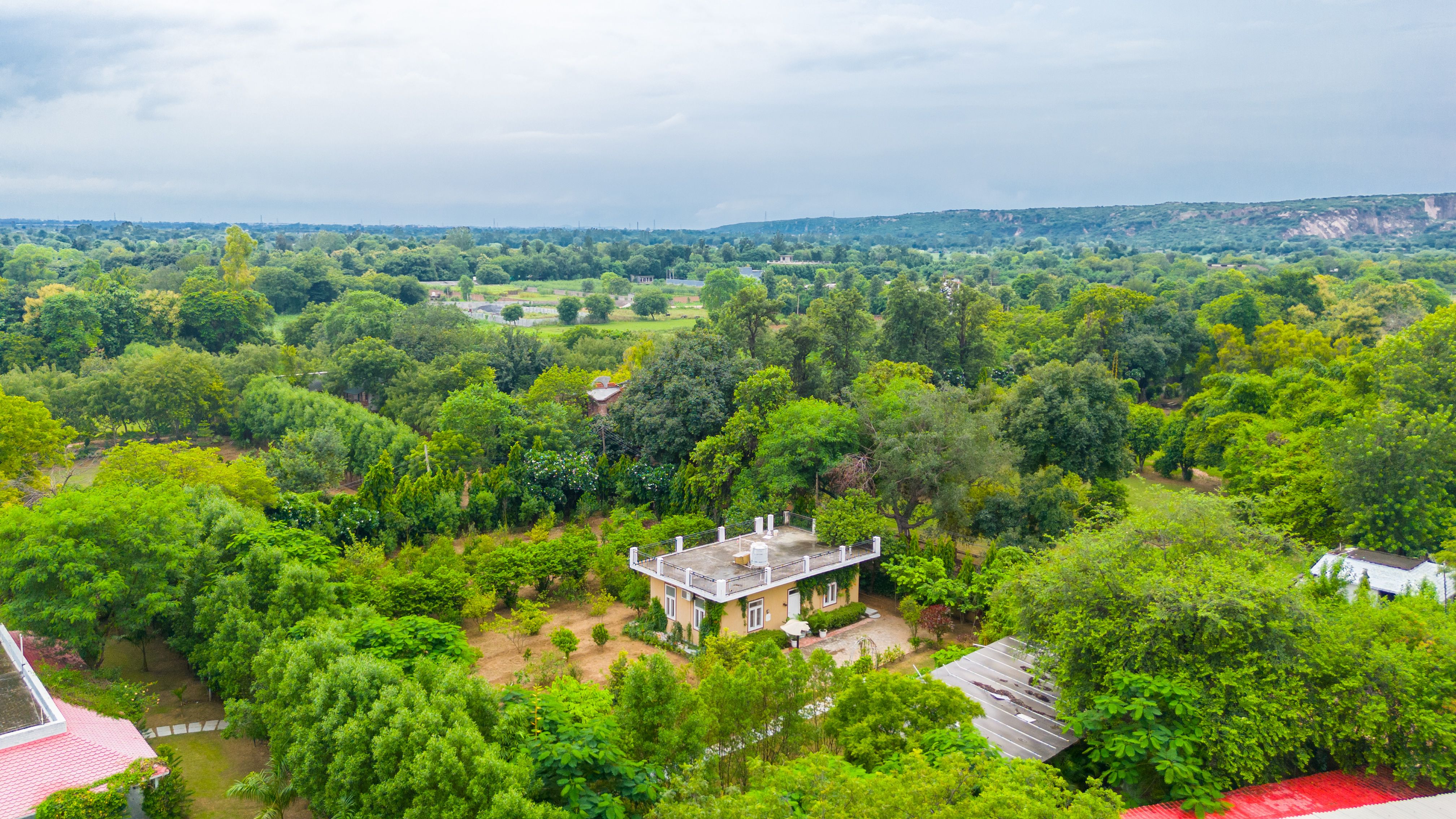 Raha Farms | 2-BHK Pet-friendly Retreat with a Garden, Shared pool, Restaurant, Library, & Game zone