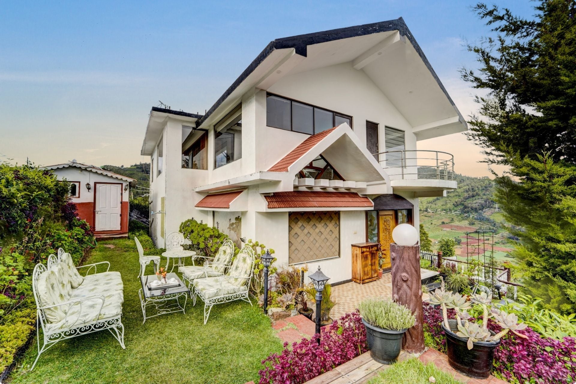 Heaven Hill View | Elegant 2-BHK Hill Retreat With Garden & Balcony - Image 2