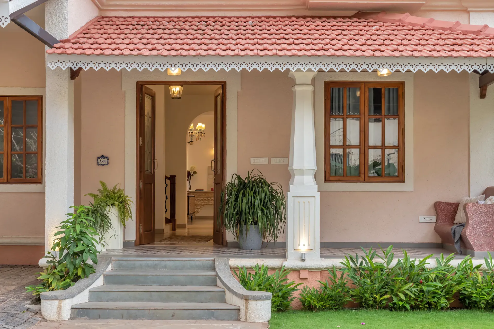 PinkSky | 4-BHK | Pvt. Pool, Bar & Gazebo