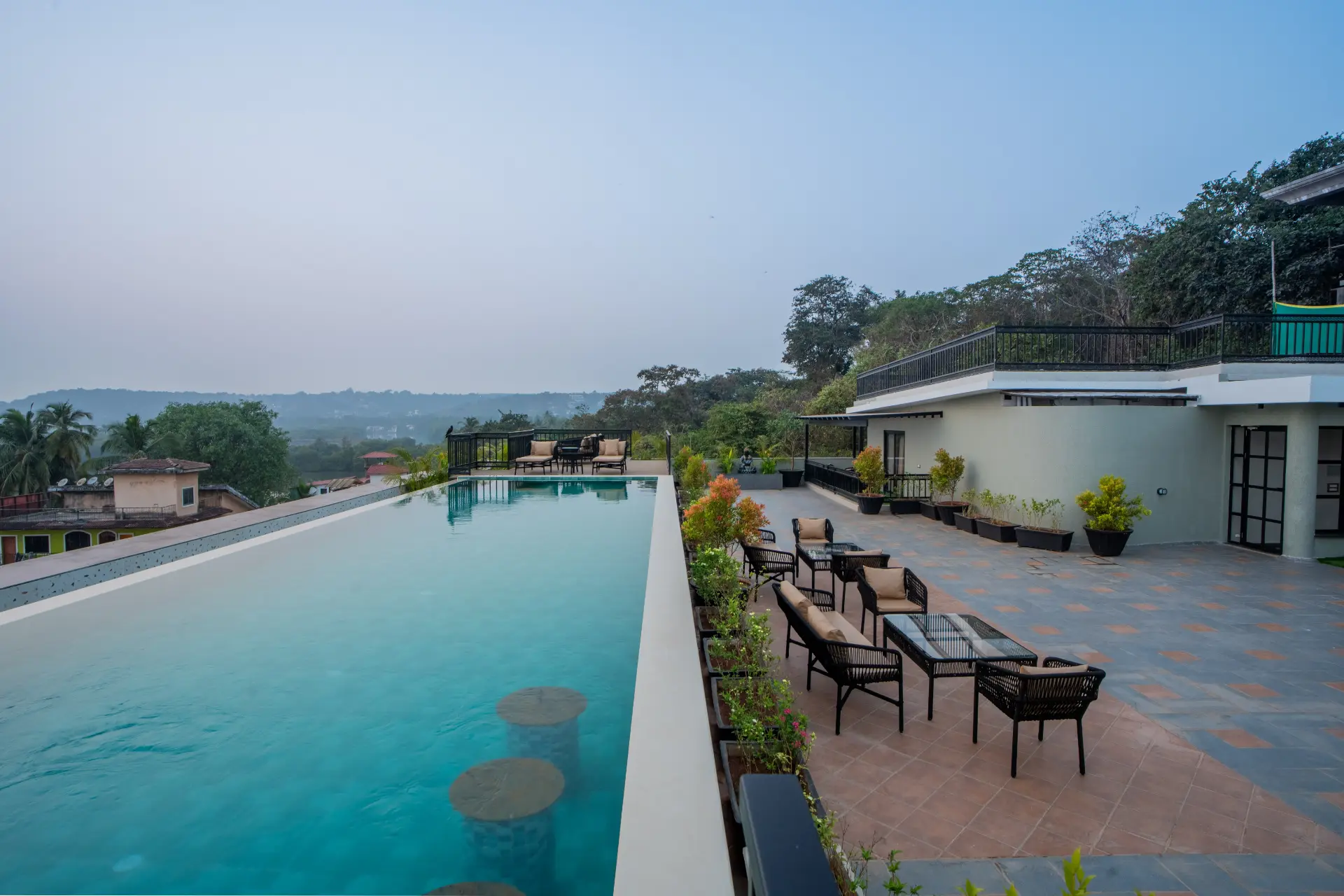 Kamerios Skye | 1-BHK | Jacuzzi | Balcony | Rooftop Pool | Lift - Image 5