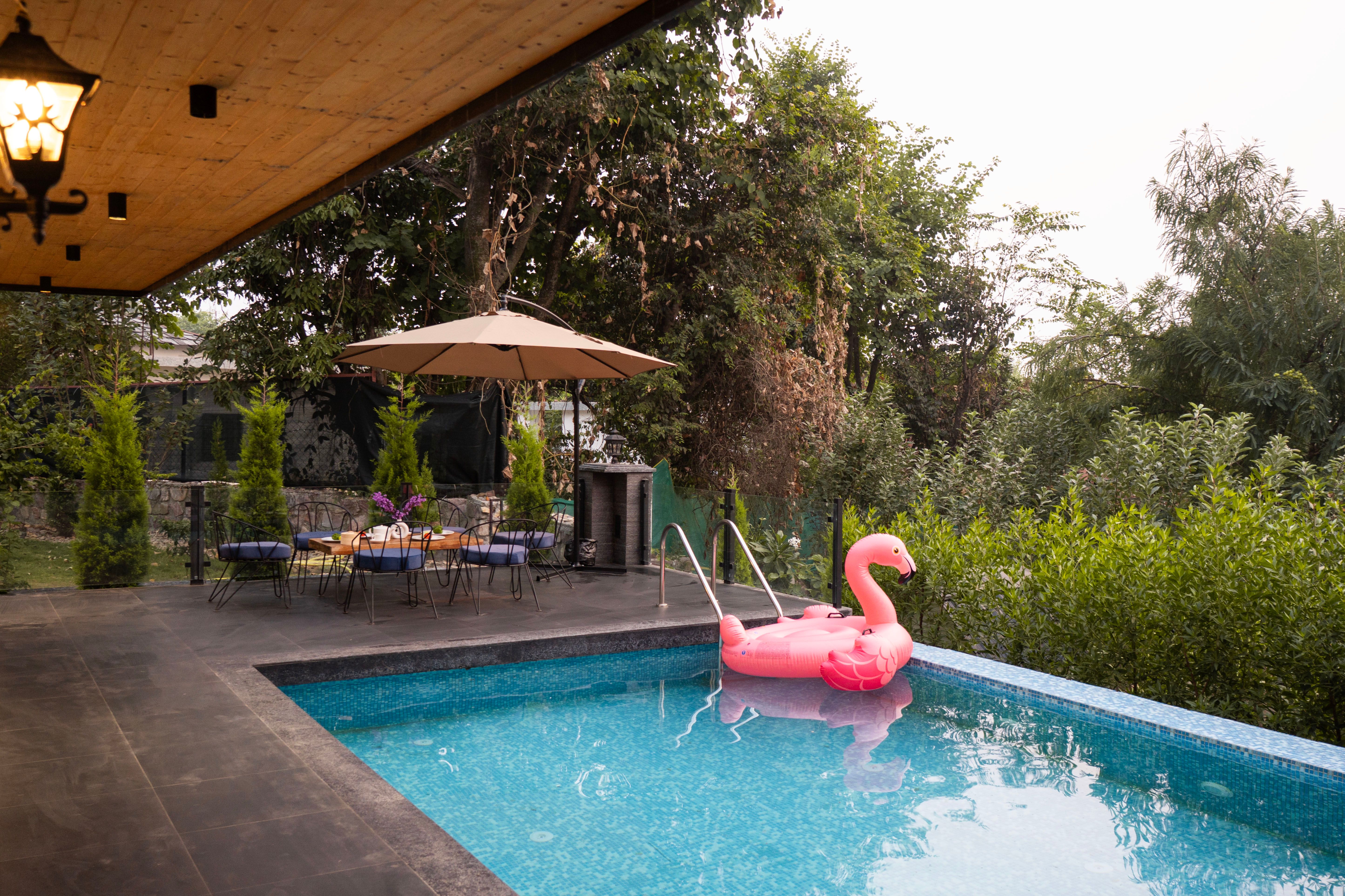 Maple House | Hillside 3-BHK Retreat with Private Pool, Jacuzzi, Open Pizzeria & Bonfire Area