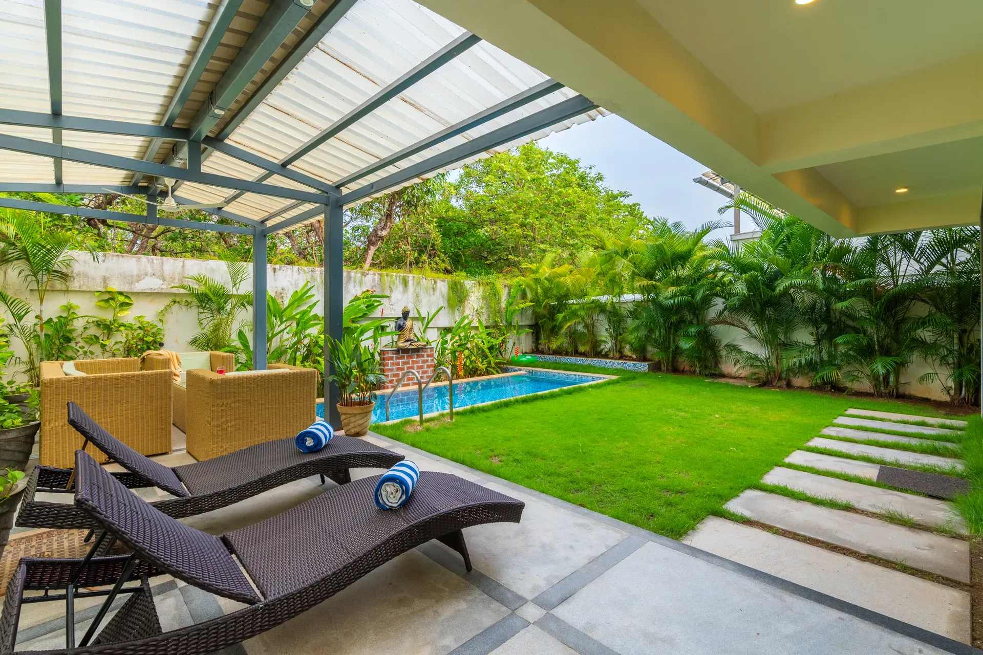 Azalea | Pet-friendly 3-BHK Villa With Private Pool, Garden & Bar