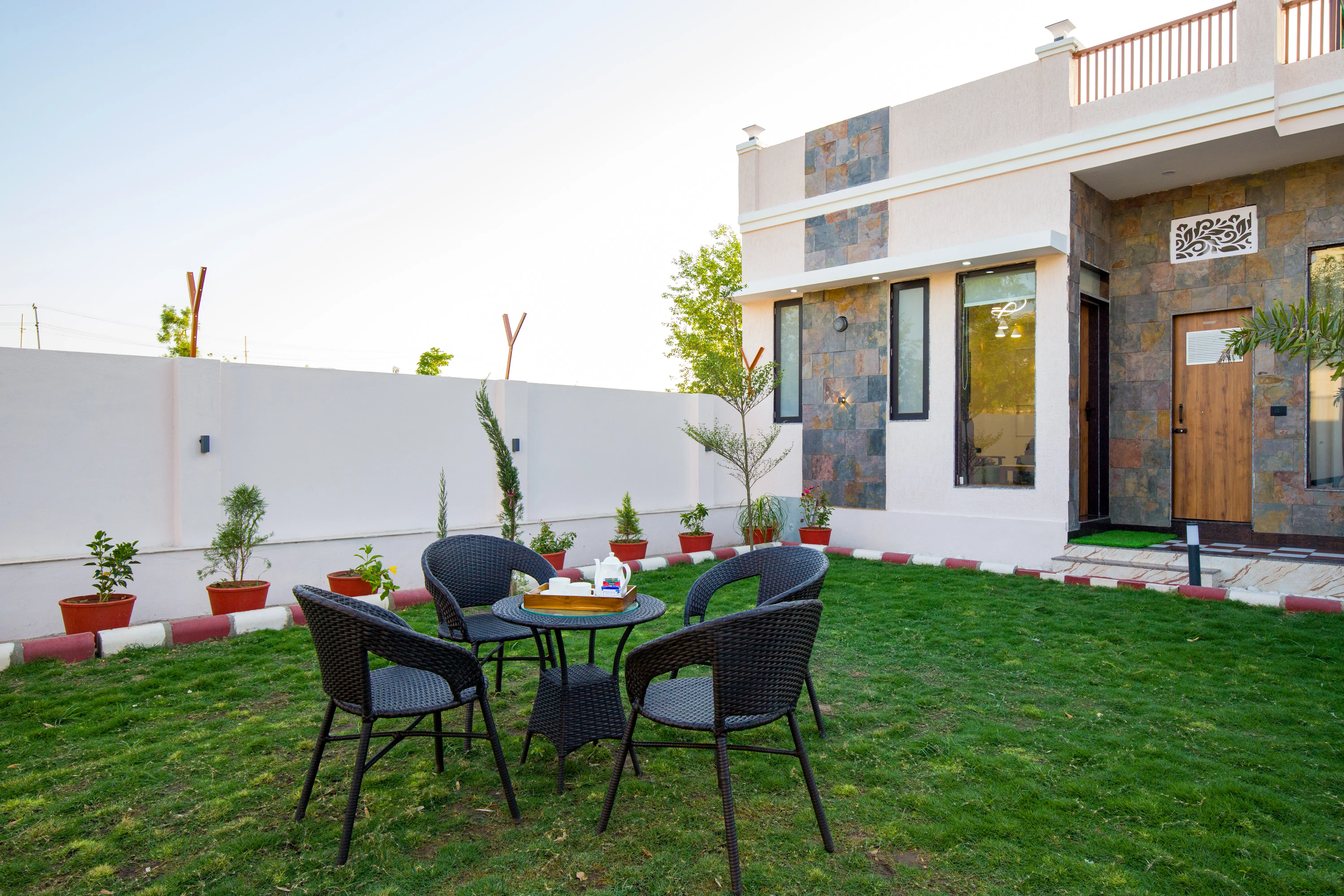 Parvam Retreat | Charming Pet-friendly 2-BHK Villa With Private Pool, Garden, Terrace & Aravali Hill Views - Image 3