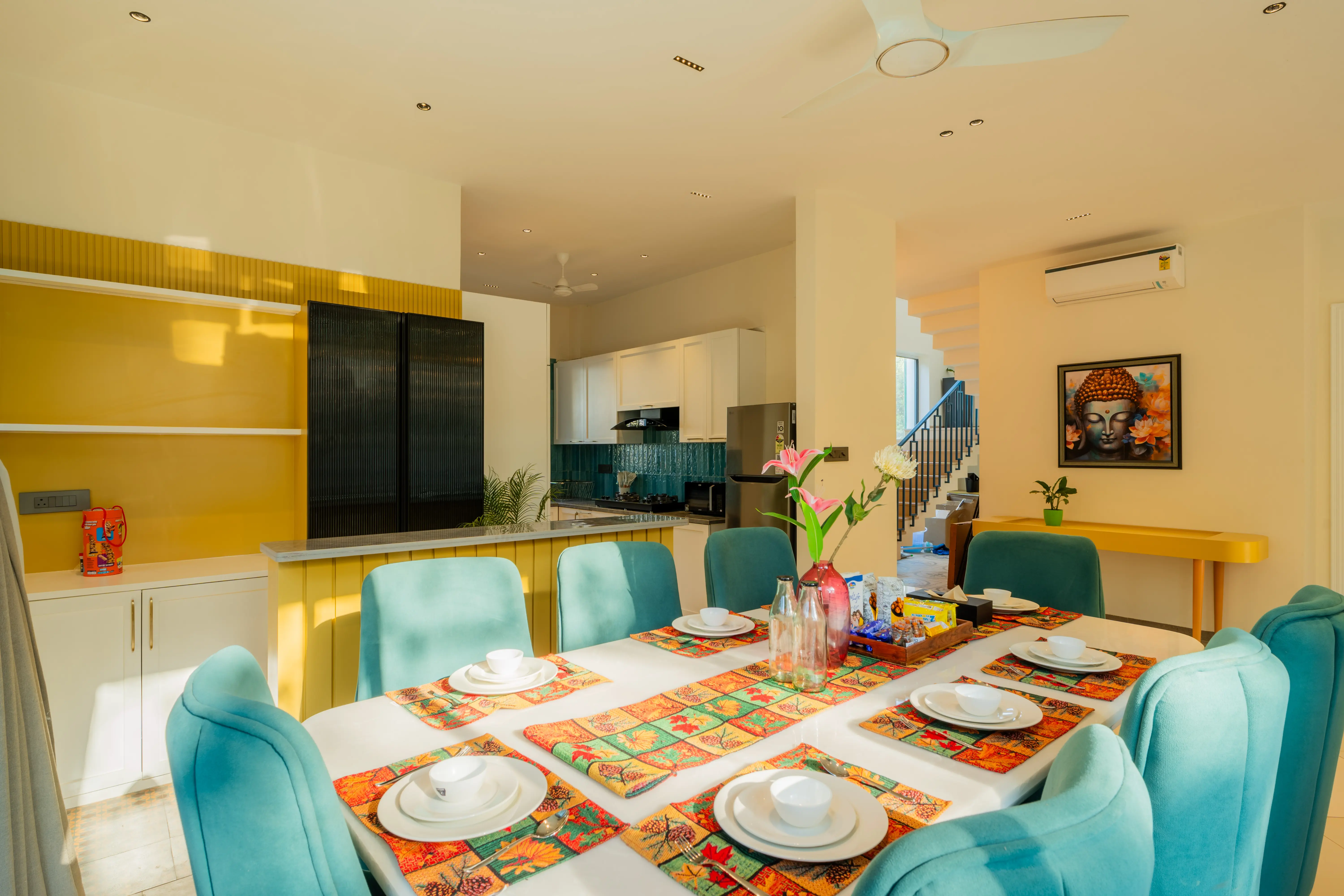 Laguna Camellia | Opulent 4-BHK Getaway Near Popular Beaches With Private Pool, Balcony & Indoor Bar