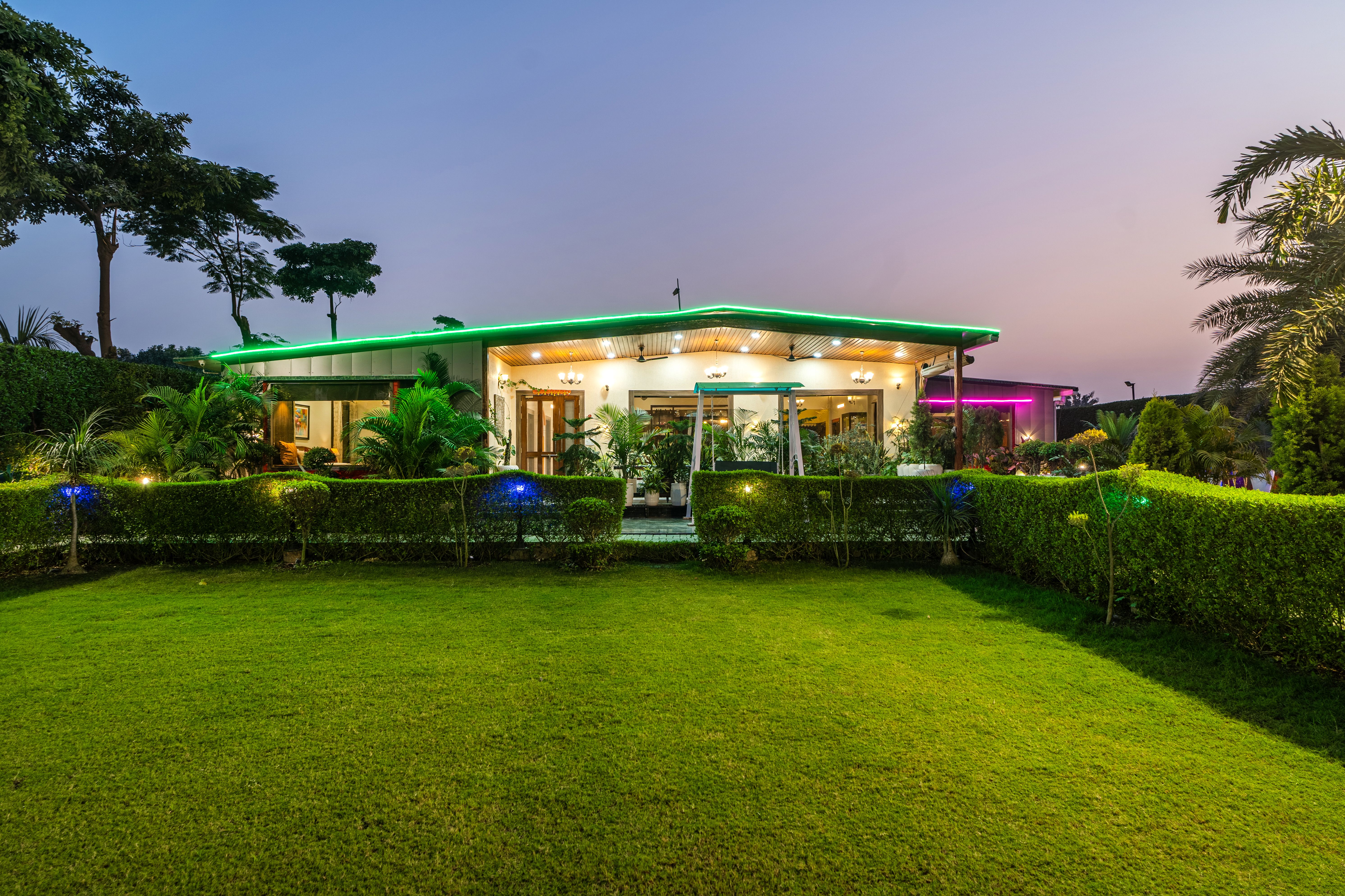 The Krishna Farmhouse | Countryside 4-BHK With Private Pool, Garden, Gazebo & Cricket Pitch